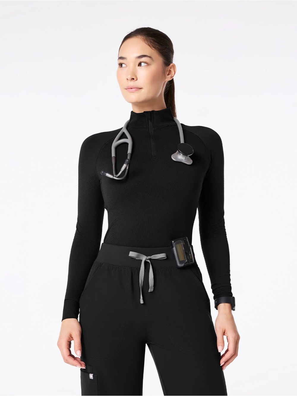 Figs Salta ¼ Zip Long-Sleeve Underscrub